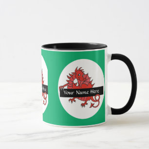 Cute Little Red Dragon Coffee Mug to Personalize