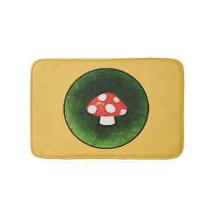 Cute Little Red Mushroom Bath Mat