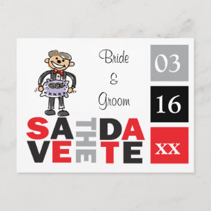 Cute Little Ring Bearer Save The Date Weddings Ann Announcement Postcard