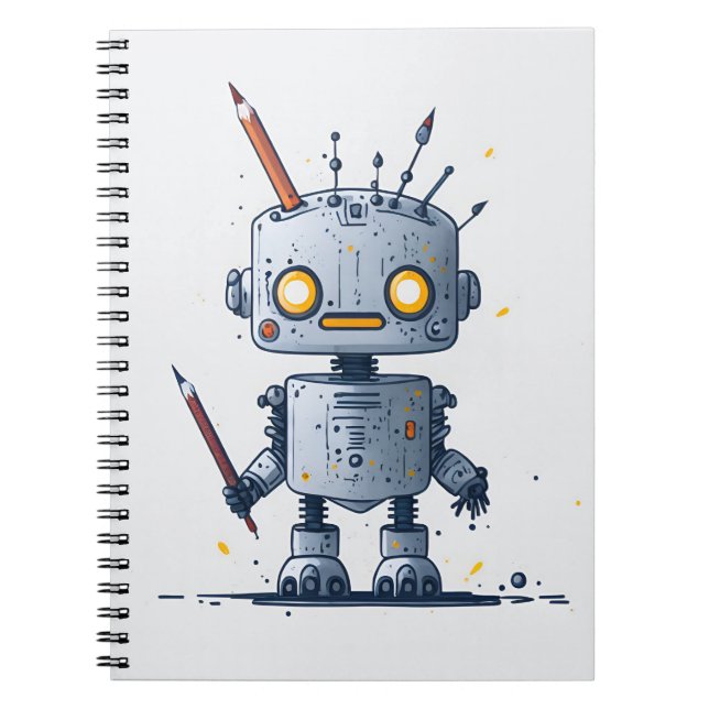 cute little robot IA and books 2 (Front)