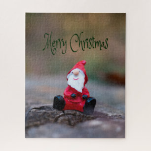 Cute Little Santa Clause Merry Christmas Jigsaw Puzzle