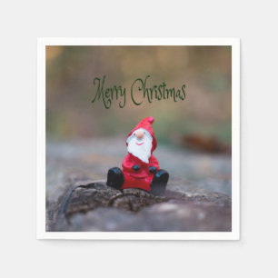 Cute Little Santa Clause Merry Christmas Napkin