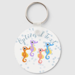 Cute Little Seahorses Keychain