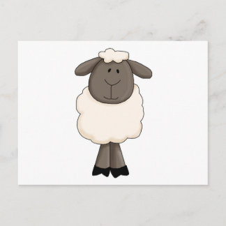 Cute little sheep ewe postcard