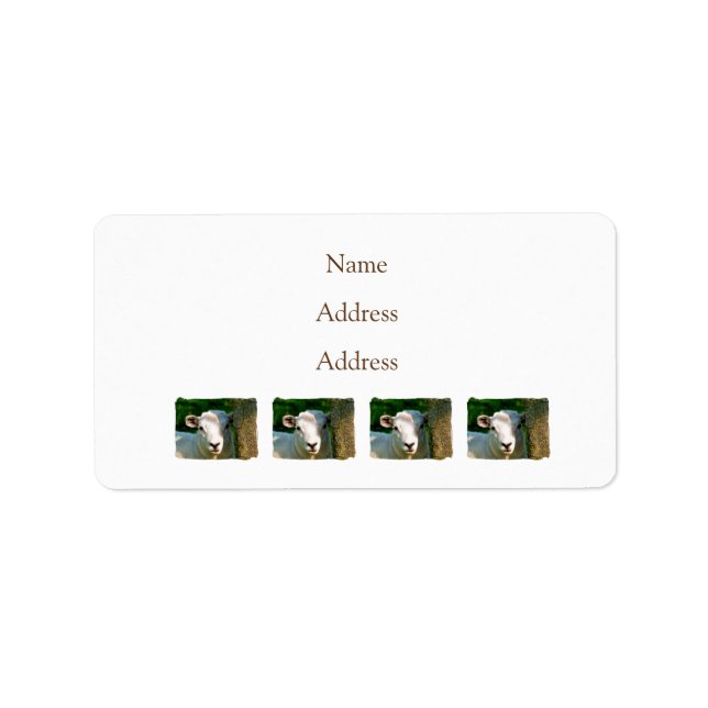 CUTE LITTLE SHEEP LABEL (Front)