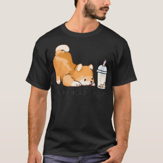Cute Little Shiba Needs More Boba T-Shirt