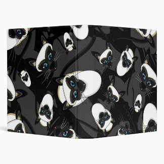 Cute Little Siamese Cat Binder