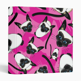 Cute Little Siamese Cat Binder