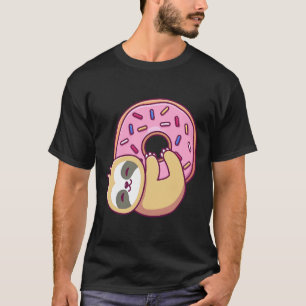 Cute Little Sloth Hugging A Donut 57 T-Shirt