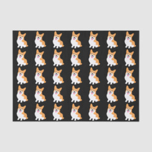 Cute Little Smiling Corgi Puppy Tissue Paper