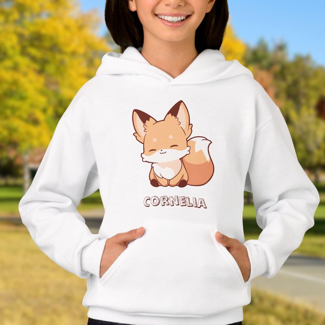 Cute Little Smiling Fox Personalized Name  (Creator Uploaded)