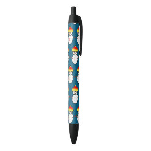 Cute little snowman Gift Ideas Black Ink Pen