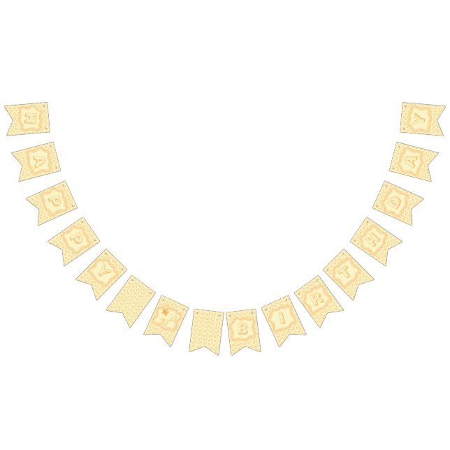 Cute Little Star First Birthday Bunting Flags (All)