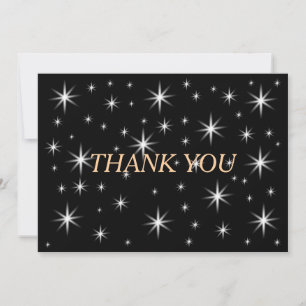 cute little stars thank you card