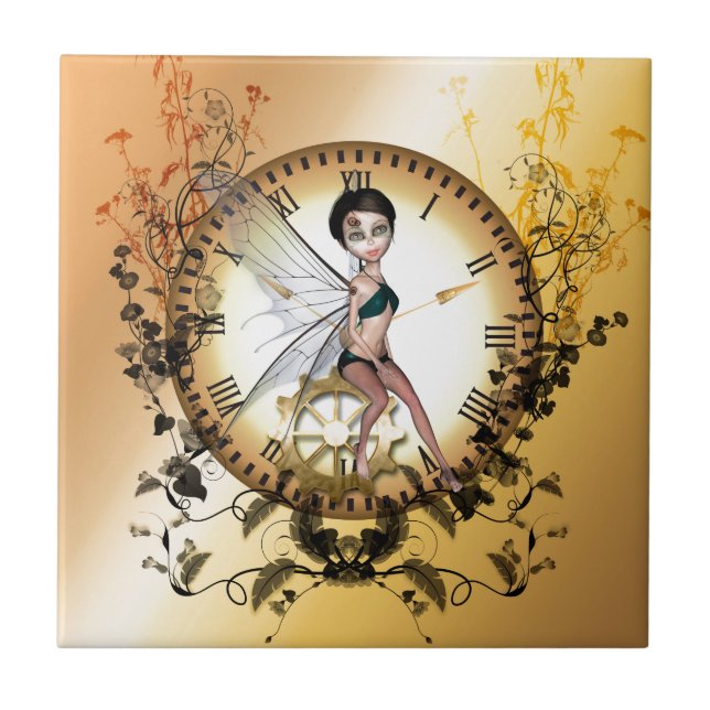 Cute little steampunk fairy tile (Front)