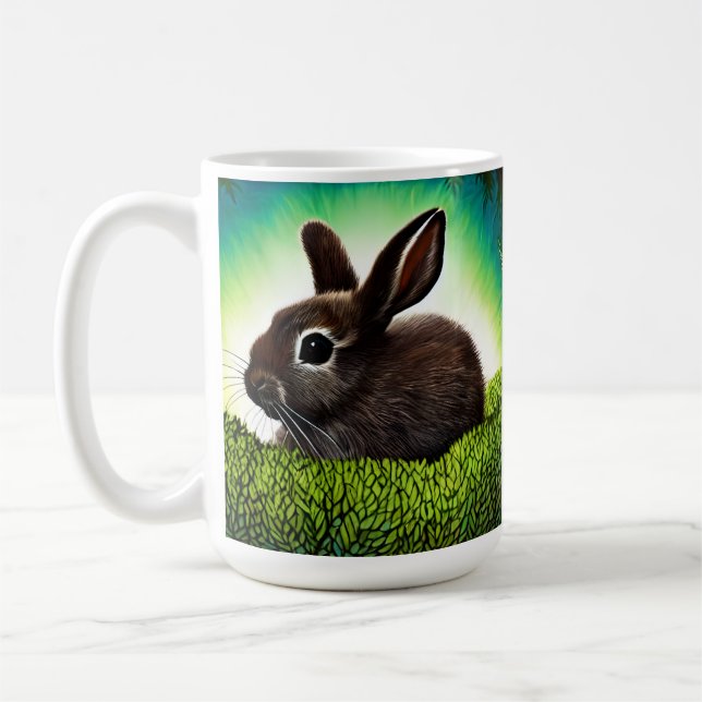 Cute Little Storybook Bunny Coffee Mug (Left)