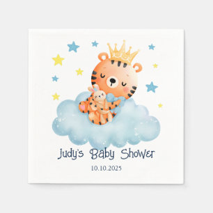 Cute Little Tiger Baby Shower Napkin