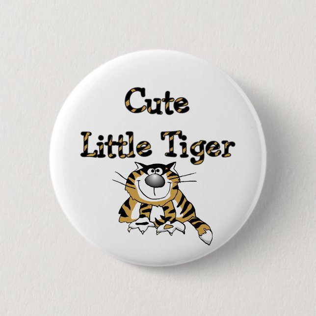 Cute Little Tiger Tshirts and Gifts 2 Inch Round Button (Front)