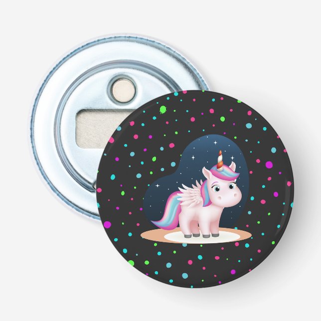 Cute Little Unicorn Bottle Opener (Front)