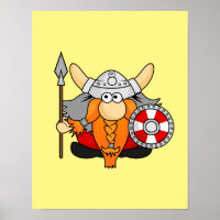 Cute Little Viking Hand Drawn Cartoon Character