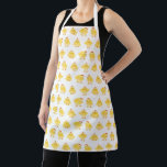 Cute Little Watercolor Chickens Pattern Apron<br><div class="desc">Adorable baby chicks in different poses in repeat pattern.</div>