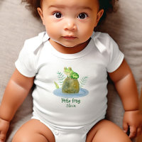 Cute Little Watercolor Frog Personalized 