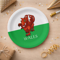 Cute Little Welsh Baby Red Dragon Wales Cartoon