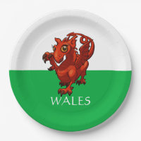 Cute Little Welsh Baby Red Dragon Wales Cartoon