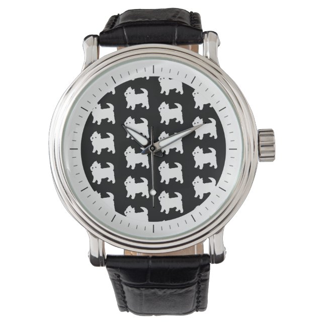 Cute Little Westie - West Highland White Terrier Watch (Front)