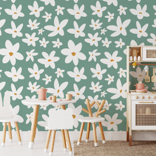 Cute Little White Flower Floral Wallpaper