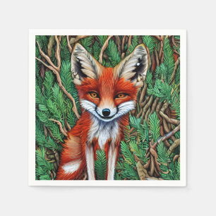 Cute Little wilderness Fox Napkin