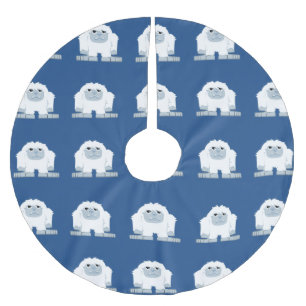 Cute little Yeti Brushed Polyester Tree Skirt