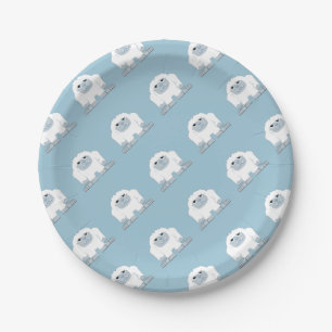 Cute Little Yeti Paper Plate
