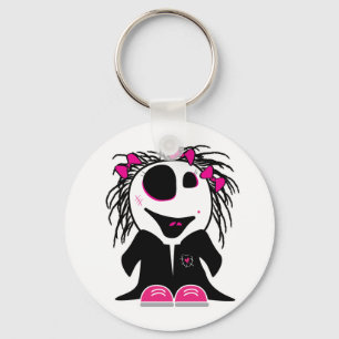 cute little zombie girly keychain