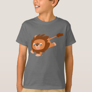 Cute Lively Cartoon Lion Children T-shirt
