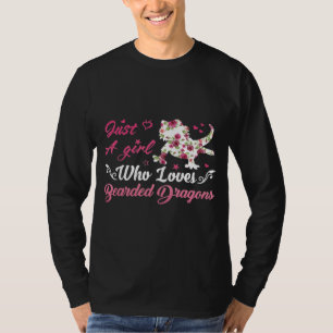 Cute Lizard Just A Girl Who Loves Bearded Dragons T-Shirt