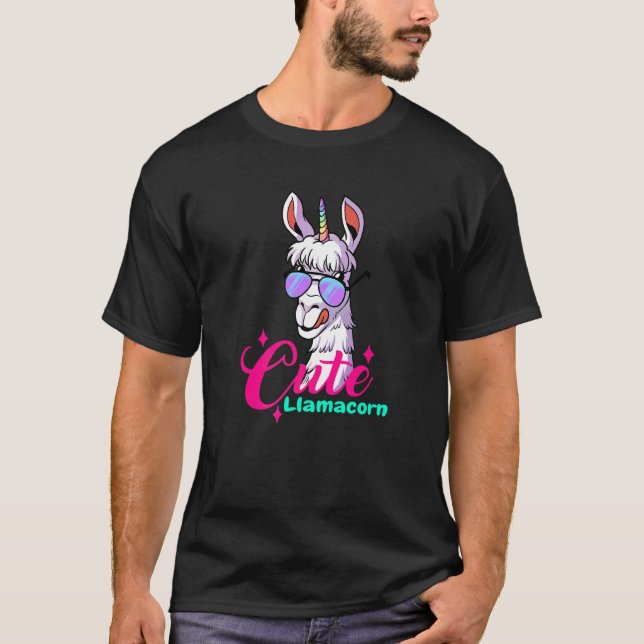 Cute Llama Alpaca Llamas  Kids Girls Women T-Shirt (Front)
