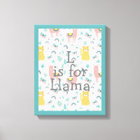 Cute Llama Baby Nursery Decor