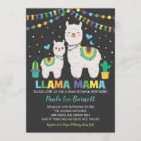 Cute Llama Boy Baby Shower / Fiesta Cactus Alpaca