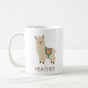 Cute Llama Custom Mane Coffee Mug