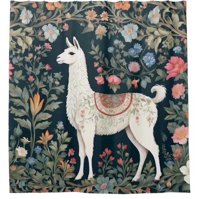 Cute Llama Elegant Floral (Front)