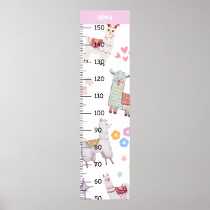 Cute Llama Growth Chart