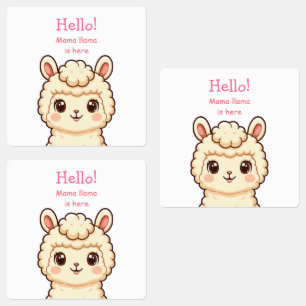 Cute llama illustration design