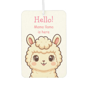 Cute llama illustration design air freshener