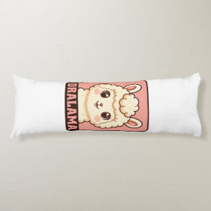 Cute llama illustration design body pillow