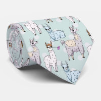 Cute Llama Pattern on Polka Dots