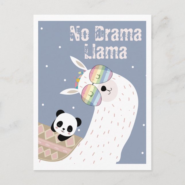 Cute llama postcard (Front)