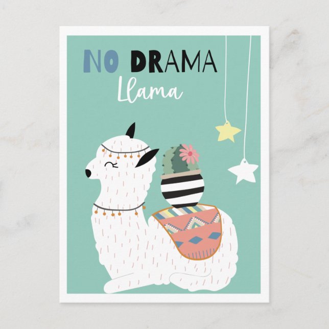 Cute llama postcard (Front)