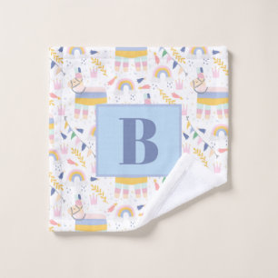 Cute Llama Rainbow Baby Nourriture Bain