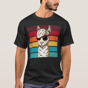 Cute Llama Retro Style Alpaca T-Shirt